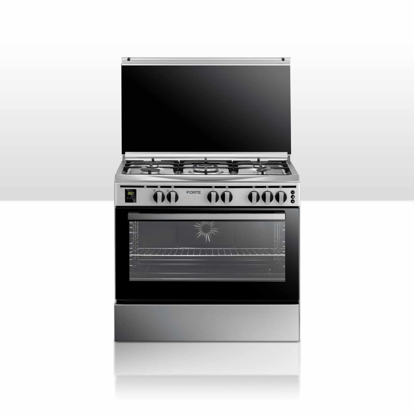 Forte Digital 60*90 Gas Cooker, 5 burner, Stainless Steel