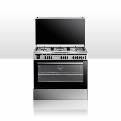 Forte Digital 60*90 Gas Cooker, 5 burner, Stainless Steel