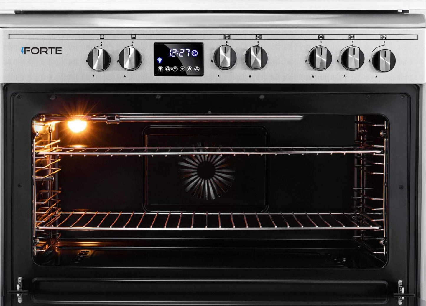 Forte Control 60*90 Gas Cooker, 5 burner, Stainless Steel